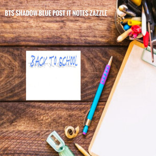 BTS Shadow Blue Post-it Block