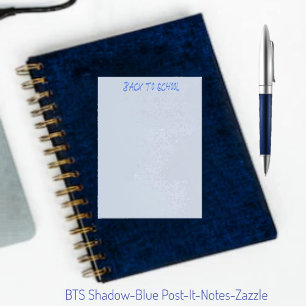 BTS Shadow Blue Post-it Block