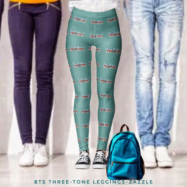 BTS tretoning Leggings (Skapare uppladdad)