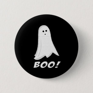 Bu! Den gulliga Halloween spöken knäppas Knapp