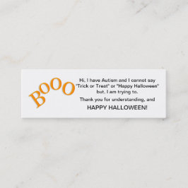 Bu för kort för Halloween Autismbus eller godis