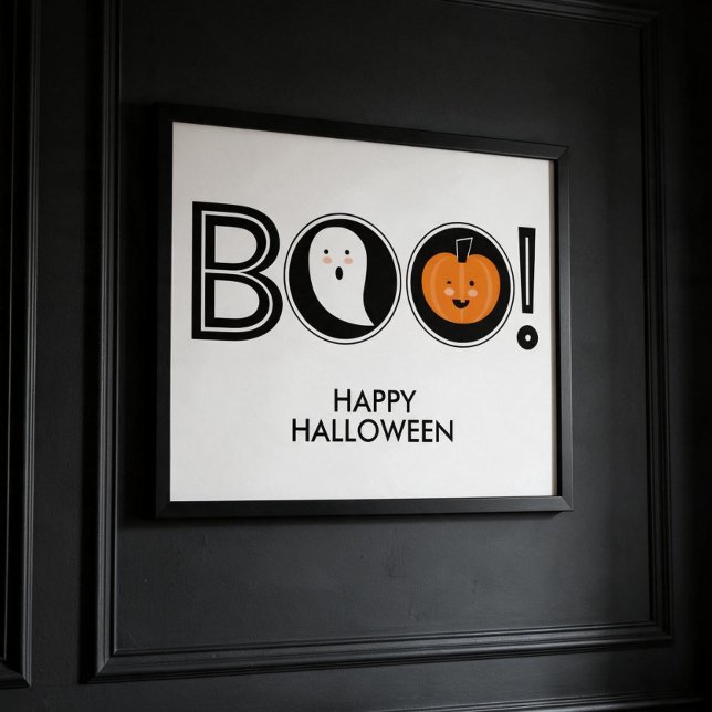 Bu! Glad Halloween-plakat Poster (Skapare uppladdad)