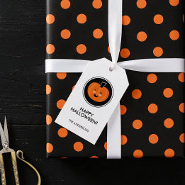 Bu! Glad Halloween-presentetikett Presentetikett