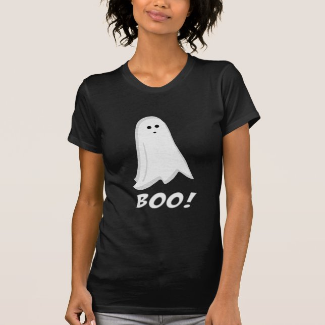 Bu! Gullig Halloween spökeT-tröja T-shirt (Framsida)