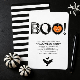 Bu! Halloween-fest-inbjudan Inbjudningar