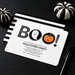 Bu! Halloween-fest-inbjudan Inbjudningar