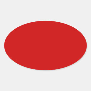 BU Red Ovalt Klistermärke