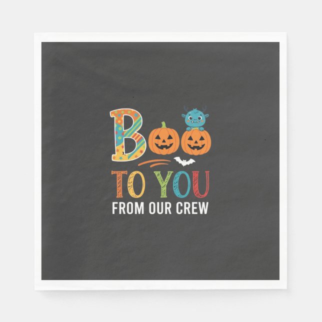 Bu till dig Halloween-besättning Design_1 Pappersservett (Framsidan)