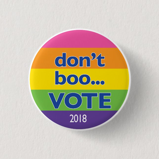 Bua inte… VOTE knäppas Knapp (Framsida)