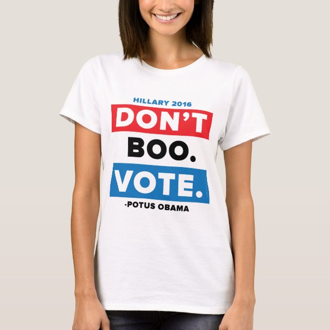 Bua inte. Vote. Tee Shirt (Framsida)