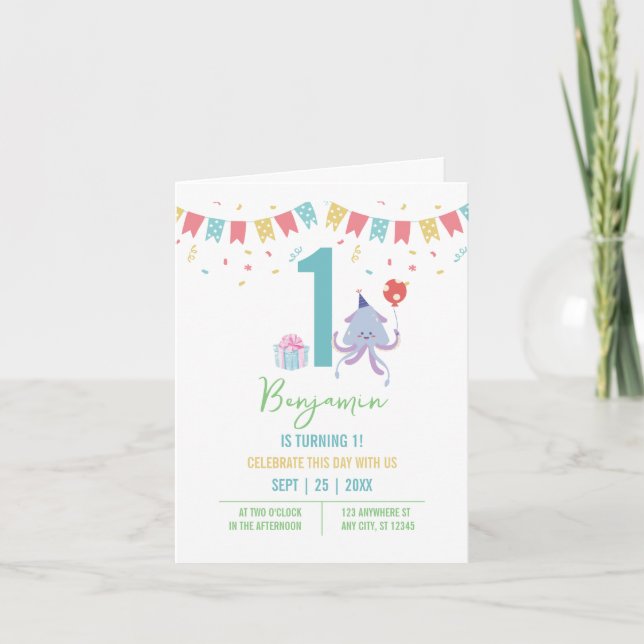 Bubanners för bläckfiskpatroner, färgämnen, bläckp inbjudan (Framsida)