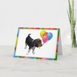 Bubapy och ballonger, födelsedagskort kort