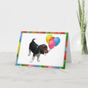 Bubapy och ballonger, födelsedagskort kort