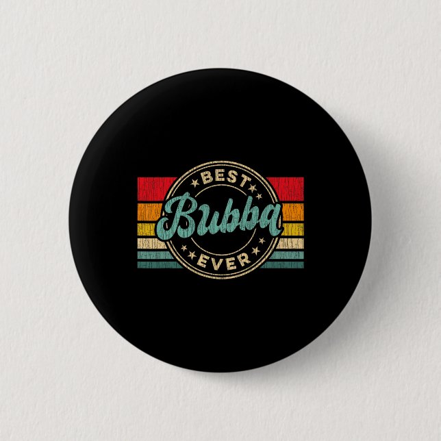 Bubba All Vintage Retro Fars dag Gift Knapp (Framsida)