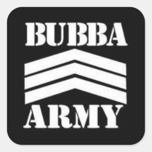 BUBBA ARMY FYRKANTIGT KLISTERMÄRKE