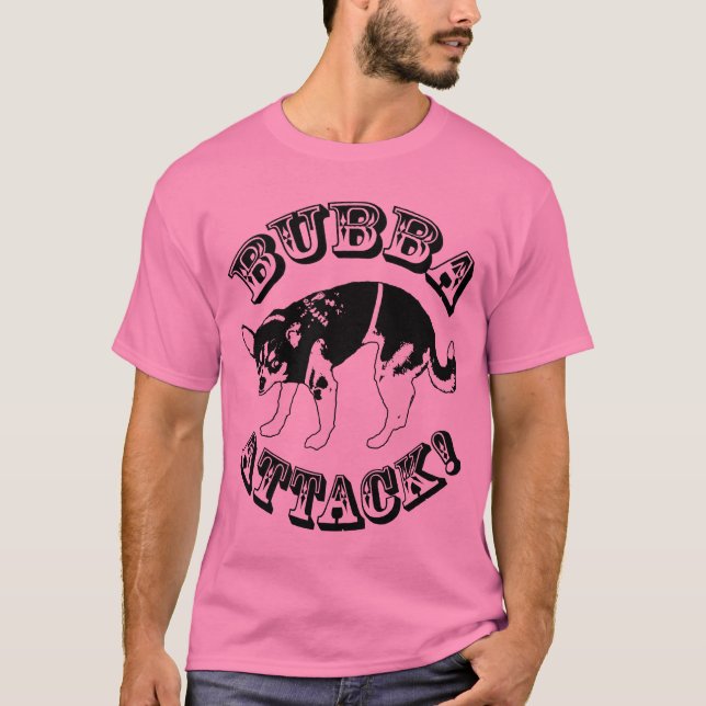 Bubba attack! Skjorta T-shirt (Framsida)
