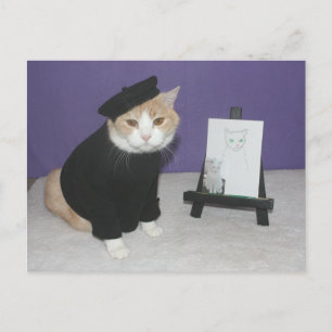 Bubba, Chat d'artiste Vykort
