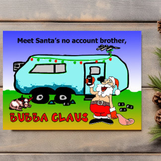 Bubba Claus julhelgdag Helgkort