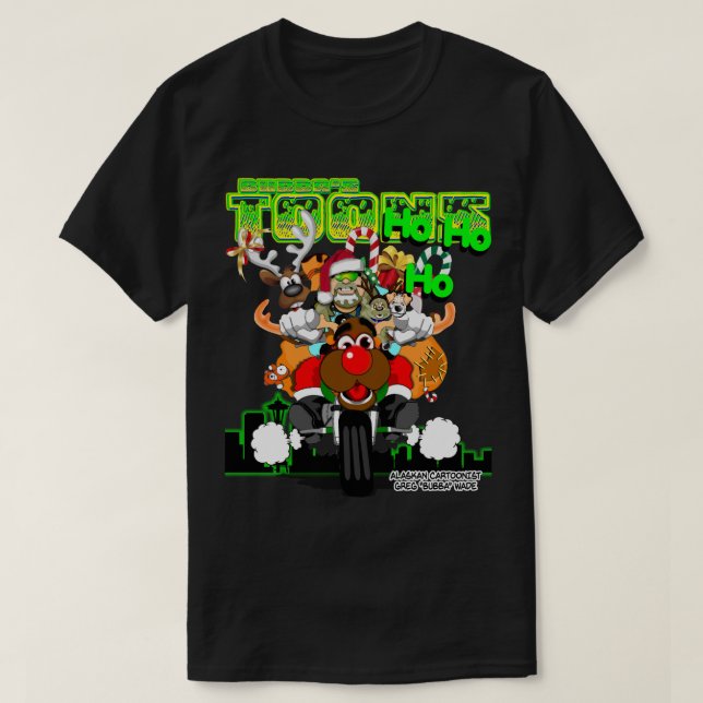 BUBBA CLAUS - SANTA'S OUTLAW COUSIN T SHIRT (Design framsida)