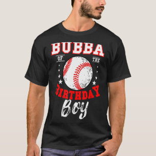 Bubba från födelsedagskorgen Baseball Theme Bday C T Shirt