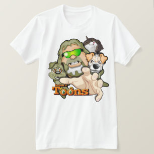 Bubba, Frodo, Nate och Simba Cat T-Shirt