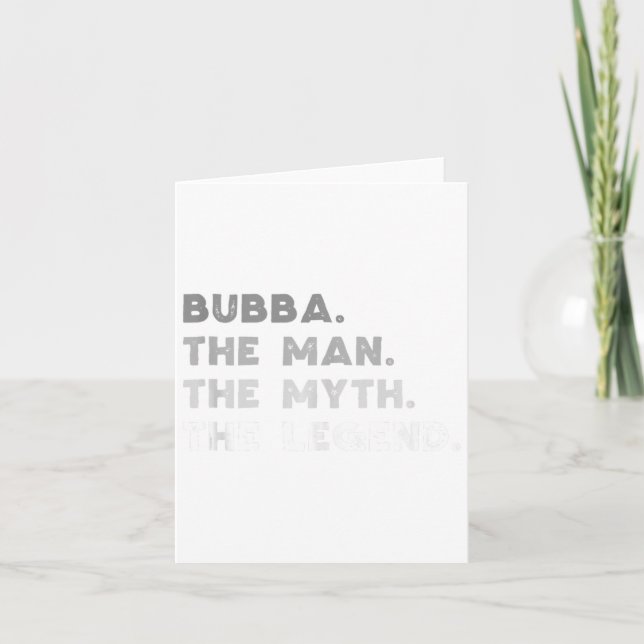 Bubba Mannen Myten Legenden Cool Bubba Tank  Kort (Framsida)
