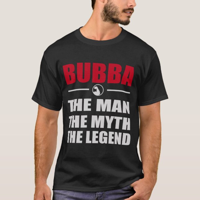 BUBBA MANNEN MYTH THE LEGEND T SHIRT (Framsida)