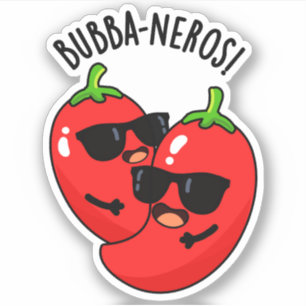 Bubba-neros Funny Habanero Pun Klistermärken