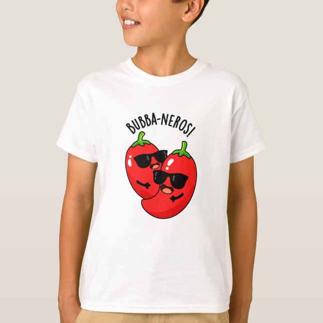Bubba-neros Funny Habanero Pun T Shirt (Framsida)