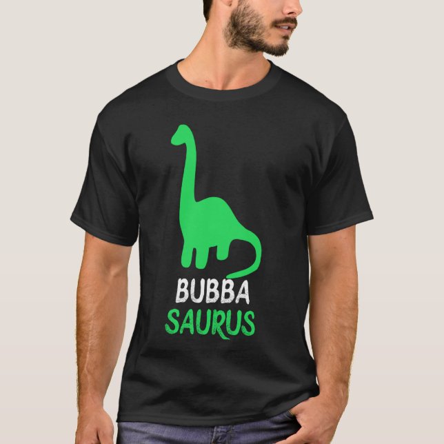 Bubba-Saurus Dino Dinosaurie BubbaSaurus Cool Roli T Shirt (Framsida)