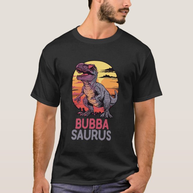 Bubba-Saurus T-Rex Dino Dinosaurie BubbaSaurus Rol T Shirt (Framsida)