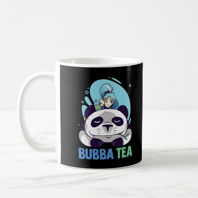 Bubba Tea - Anime-djur - Pandas Japansk estetik Kaffemugg (Vänster)