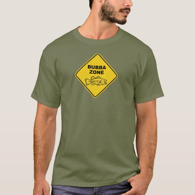 Bubba Zon Bass Fishing T Shirt (Framsida)