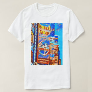 Bubbaen Gump Räka Företag undertecknar T Shirt