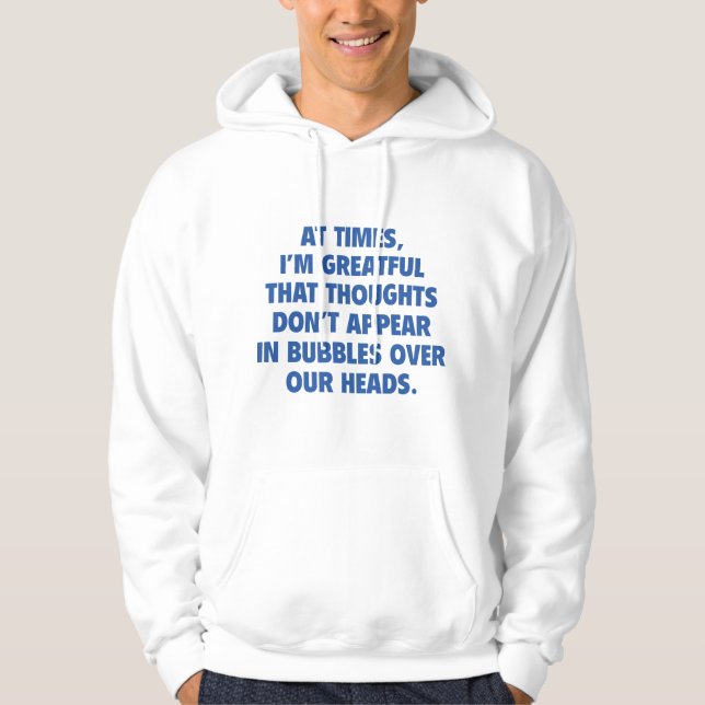 Bubbar över våra huvuden hoodie (Framsida)
