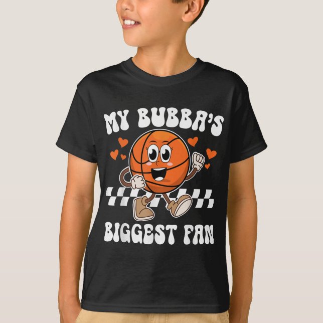 Bubbas Biggest Fläkt Basketball Sister av Basketba T Shirt (Framsida)