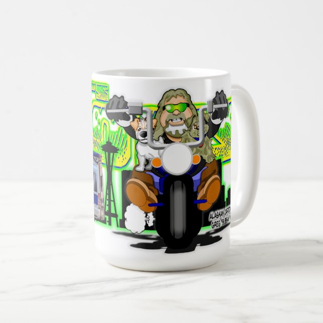 Bubbas Biker Toons Kaffemugg (Framsida höger)