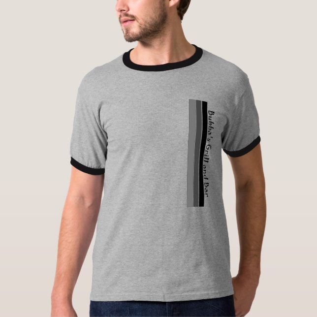 Bubbas grillar och bommar för tee shirt (Framsida)