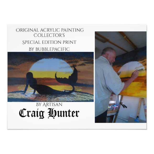 Bubbas sjöjungfruars fototryck (Framsidan)