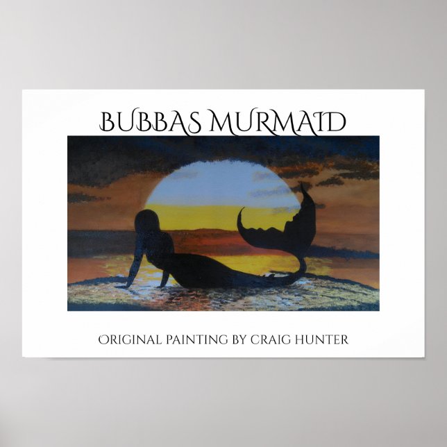 Bubbas sjöjungfruars poster (Framsidan)