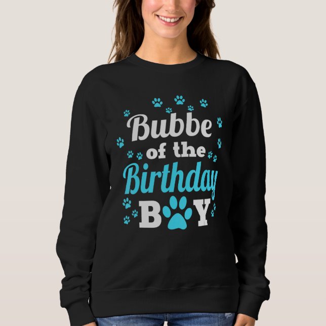 Bubbe från födelsedagspojken Hund Tass, Bday Party T Shirt (Framsida)