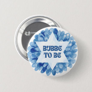 "Bubbe to Be" Nyj judisk mormor Watercolor Knapp