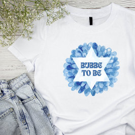"Bubbe to Be" Nyj judisk mormor Watercolor T Shirt