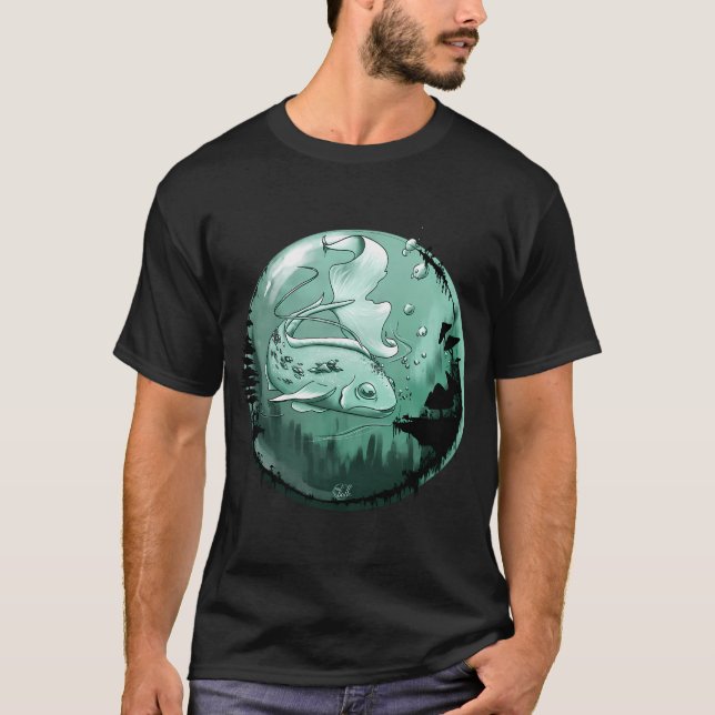Bubbel Fisk T Shirt (Framsida)