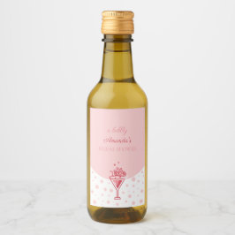 Bubbel i Rosa: Möhippa av Söt Elegance Roligt Vinetikett