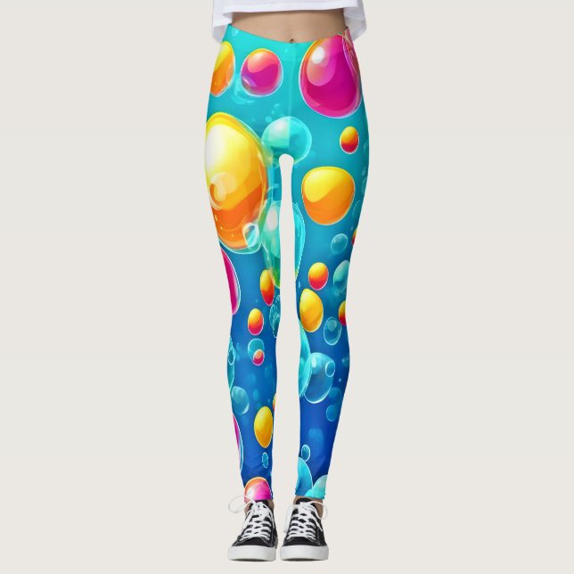 Bubbel Pop Förtjusning Leggings (Framsida)