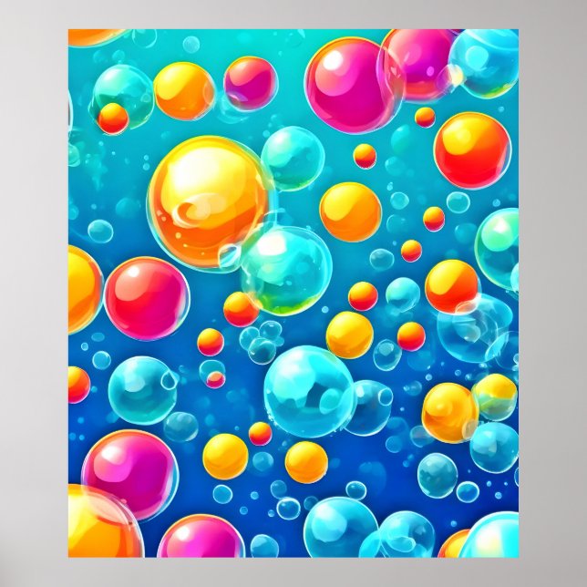 Bubbel Pop Förtjusning Poster (Framsidan)
