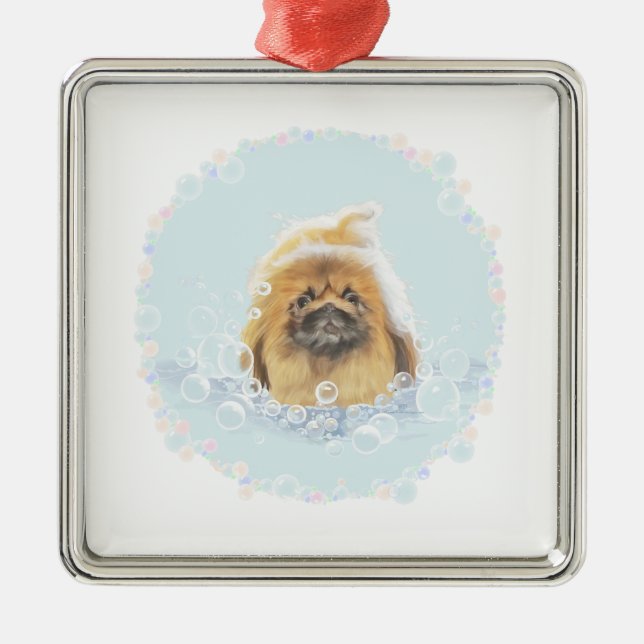 Bubbelbad Julgransprydnad Metall (Framsidan)