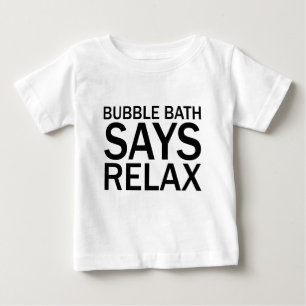 BUBBELBAD SÄGER RELAX Rollig Bad-T-Shirt Tee