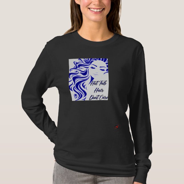 Bubbelbadshår Bryr Sig Inte T Shirt (Framsida)